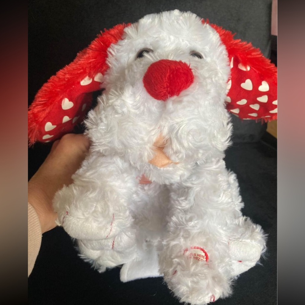 Battery operated plush toy dog